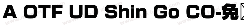 A OTF UD Shin Go CO字体转换